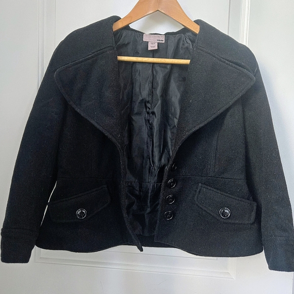 Forever 21 Black Peacoat - Picture 17 of 17